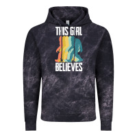 Cloud Black bigfoot t  shirt bigfoot   this girl believes t  shirt Vintage Hoodie - DesigneFamous