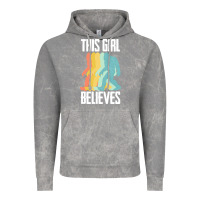 Cloud Rock bigfoot t  shirt bigfoot   this girl believes t  shirt Vintage Hoodie - DesigneFamous
