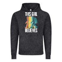 Vintage Black bigfoot t  shirt bigfoot   this girl believes t  shirt Vintage Hoodie - DesigneFamous
