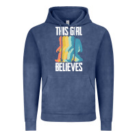 Vintage Denim bigfoot t  shirt bigfoot   this girl believes t  shirt Vintage Hoodie - DesigneFamous