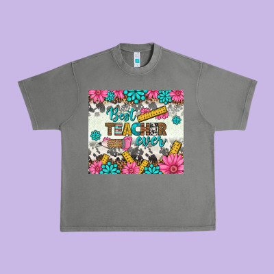 Best Teacher Ever Tumbler Urban Heavy Tee Designed By Bundleandbundleshop