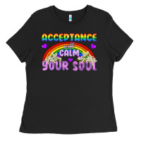 Lgbtq Acceptance Will Calm Your Soul Ladies Tee | Teevron