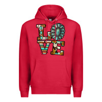 Cardinal turquoise serape love Premium Hoodie - Jasminsmagicworld