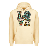 Pina Colada turquoise serape love Premium Hoodie - Jasminsmagicworld