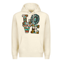 Sandshell turquoise serape love Premium Hoodie - Jasminsmagicworld