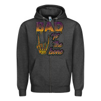 Charcoal Heather bad to the bone Zipper Hoodie - JahusDesignShop