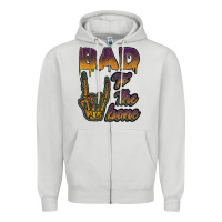 Dove Grey bad to the bone Zipper Hoodie - JahusDesignShop
