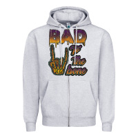 Heather Grey bad to the bone Zipper Hoodie - JahusDesignShop