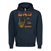 Navy bad to the bone Zipper Hoodie - JahusDesignShop