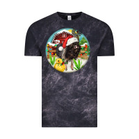 Cloud Black Baby pig Vintage Tee - FaDigitalArtStudio