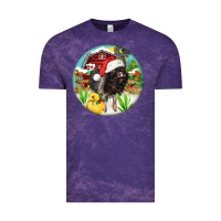 Cloud Purple Baby pig Vintage Tee - FaDigitalArtStudio