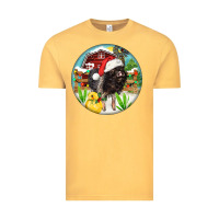 Vintage Mustard Baby pig Vintage Tee - FaDigitalArtStudio