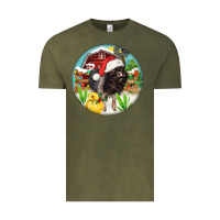 Vintage Olive Baby pig Vintage Tee - FaDigitalArtStudio