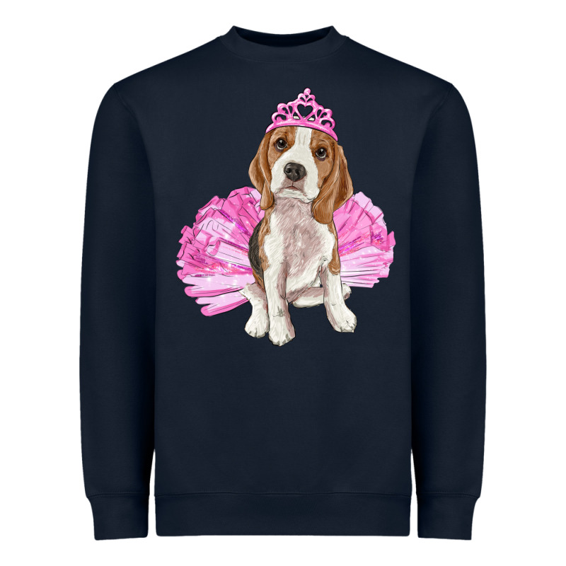 Balerina Beagle With Tutu Heavyweight Sweatshirt by RanaPortraitStore | Teevron