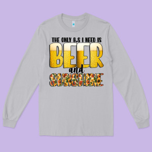 The Only C B S I Needis Beer And Sunshine Long Sleeve Tee Designed By Cowhidedigitalart