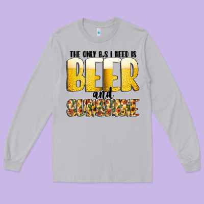 The Only C B S I Needis Beer And Sunshine Long Sleeve Tee Designed By Cowhidedigitalart