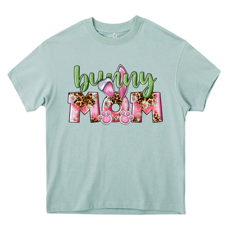 Happy Easter Bunny Mom Heavy Core Tee by CowGirlArtShop | Teevron
