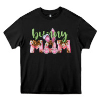 Black Happy Easter Bunny Mom Heavy Core Tee - CowGirlArtShop