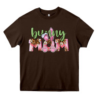 Chocolate Brown Happy Easter Bunny Mom Heavy Core Tee - CowGirlArtShop