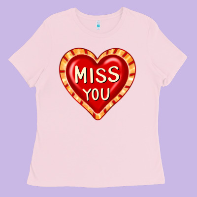Valentine's Day Hearts 6 Ladies Tee Designed By Fadigitalartstudio