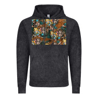 Vintage Black easter pattern Vintage Hoodie - CowhideDigitalArt