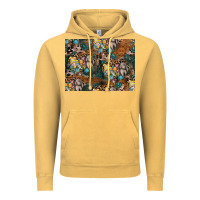 Vintage Mustard easter pattern Vintage Hoodie - CowhideDigitalArt