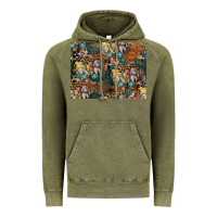 Vintage Olive easter pattern Vintage Hoodie - CowhideDigitalArt