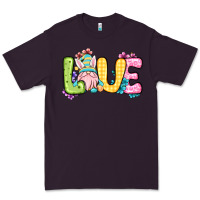 Plum Easter Day Love Easter gnome Premium Tee - OliviaCreatesArt