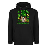 Black st.patricks day my beagle is my lucky charm Heavyweight Hoodie - RanaPortraitStore
