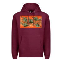 Burgundy dinosaur brontosaurus sippy cup Premium Hoodie - Artiststas