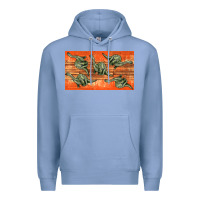 Colony Blue dinosaur brontosaurus sippy cup Premium Hoodie - Artiststas