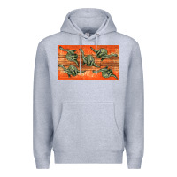 Heather Grey dinosaur brontosaurus sippy cup Premium Hoodie - Artiststas