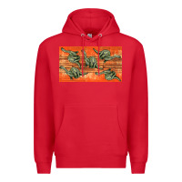 Red dinosaur brontosaurus sippy cup Premium Hoodie - Artiststas