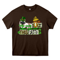 Chocolate Brown St. Patrick's cat who needs luck when you are this Heavy Core Tee - CowGirlArtShop