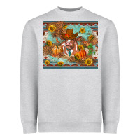 Heather Grey Fall heifer cow Heavyweight Sweatshirt - RanaPortraitStore