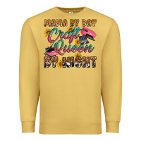 Antique Gold mama by day craft queen by night Premium Sweatshirt - RanaPortraitStore