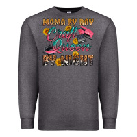 Charcoal Heather mama by day craft queen by night Premium Sweatshirt - RanaPortraitStore