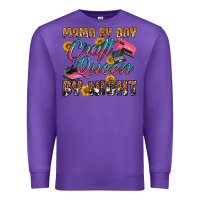 Purple mama by day craft queen by night Premium Sweatshirt - RanaPortraitStore