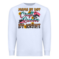 White mama by day craft queen by night Premium Sweatshirt - RanaPortraitStore