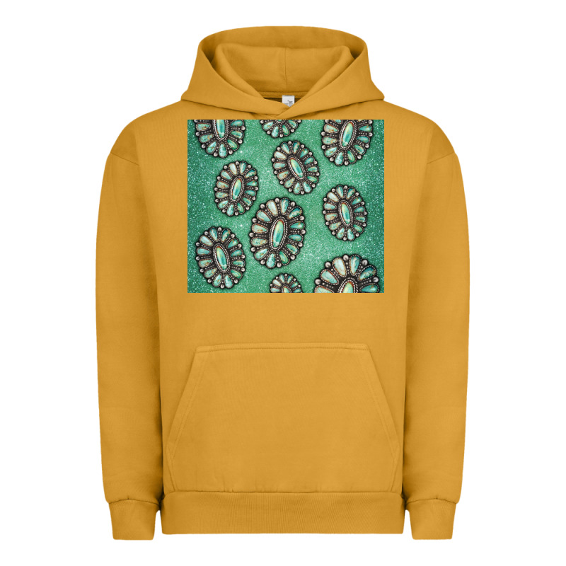 Turquoise Gemstone Glitter Urban Hoodie by Jasminsmagicworld | Teevron