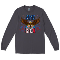 Smoke America eagle Long Sleeve Tee - CowhideDigitalArt