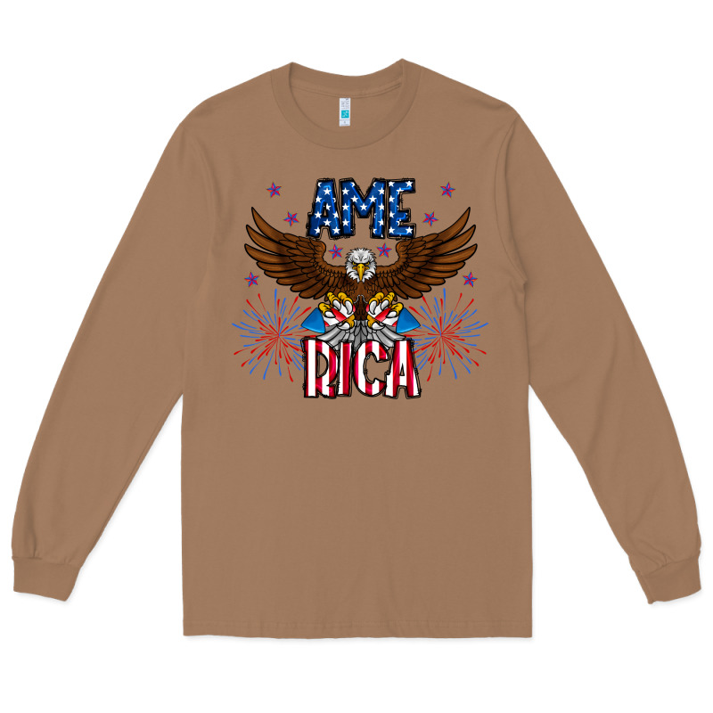 America Eagle Long Sleeve Tee by CowhideDigitalArt | Teevron