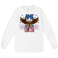 White America eagle Long Sleeve Tee - CowhideDigitalArt