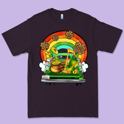 St. Patrick's Day Truck Premium Tee Designed By Oliviacreatesart
