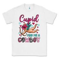 White cupid find me a cowboy Classic Tee - OliviaCreatesArt