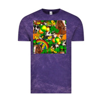 Cloud Purple St. Patrick's Day Horse With Balloons Vintage Tee - FaDigitalArtStudio