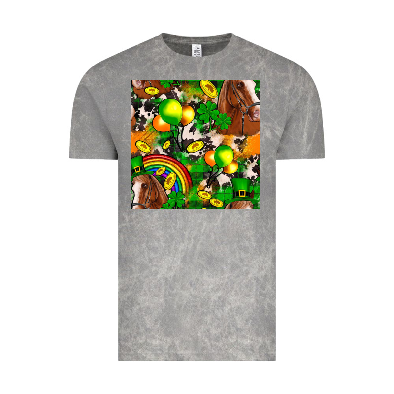 St. Patrick's Day Horse With Balloons Vintage Tee by FaDigitalArtStudio | Teevron