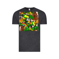 Vintage Black St. Patrick's Day Horse With Balloons Vintage Tee - FaDigitalArtStudio