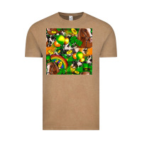 Vintage Coffee St. Patrick's Day Horse With Balloons Vintage Tee - FaDigitalArtStudio