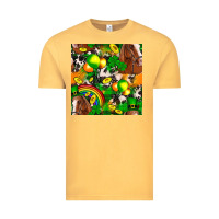 Vintage Mustard St. Patrick's Day Horse With Balloons Vintage Tee - FaDigitalArtStudio